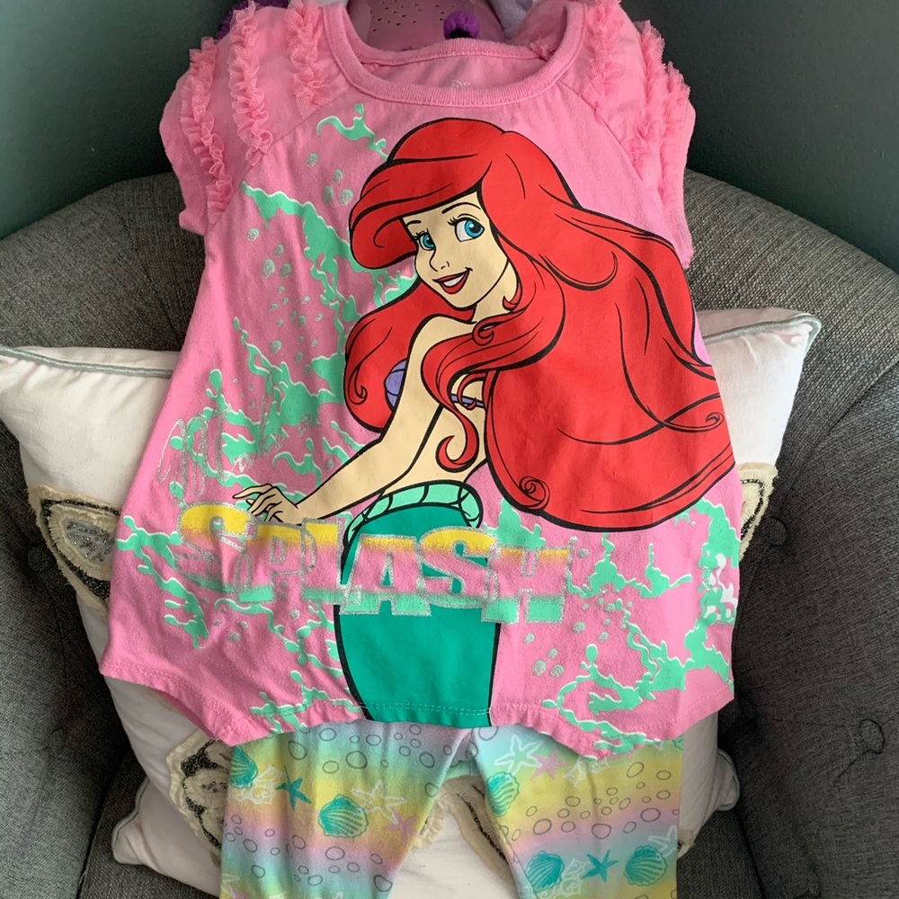 Little Mermaid 2 pc pants set size 5